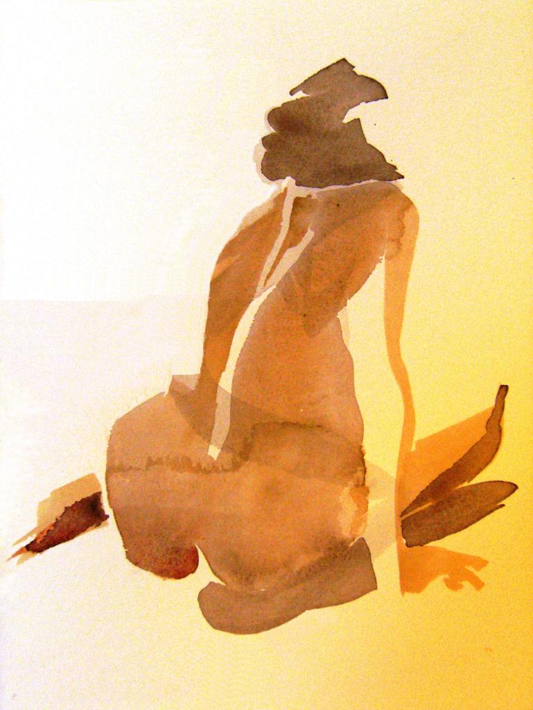 kroki, akvarell 2013 06 15-16 139 färgjusterad o beskuren retusch, målare(painter): Marica Ohlsson