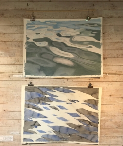 två målningar ur vattensvit